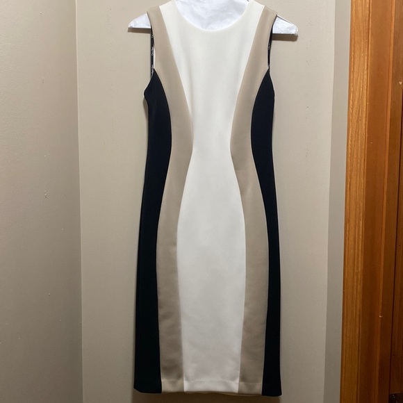 Calvin Klein Dresses & Skirts - Calvin Klein black, tan, and cream dress